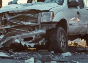 crushed car in accident