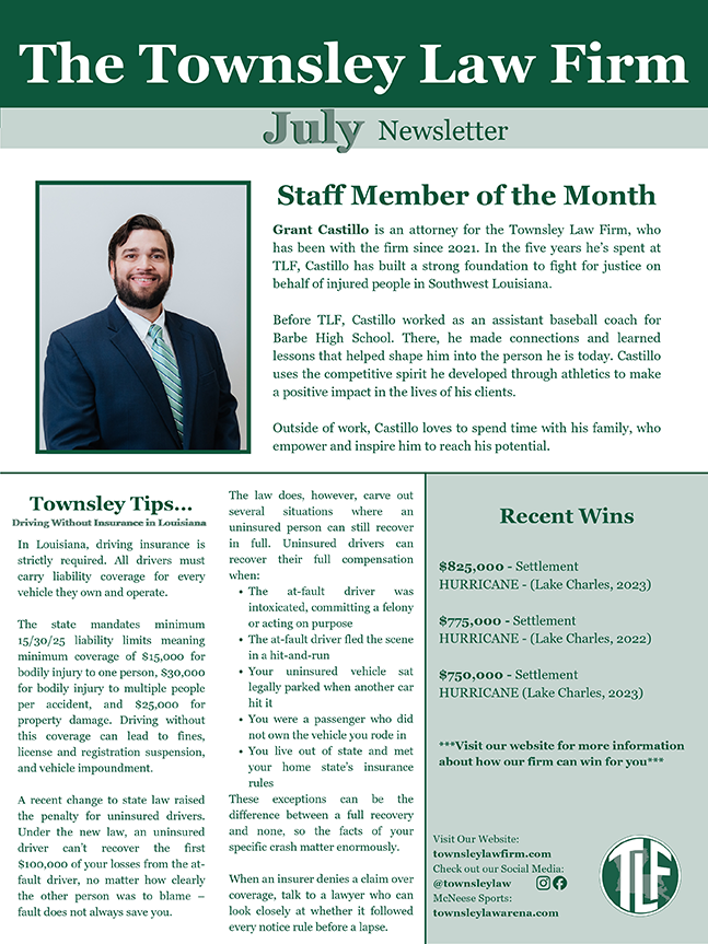 July 2026 newsletter